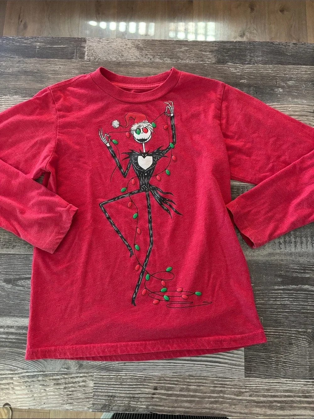 Nightmare Before Christmas Jack Skellington Santa long sleeve shirt